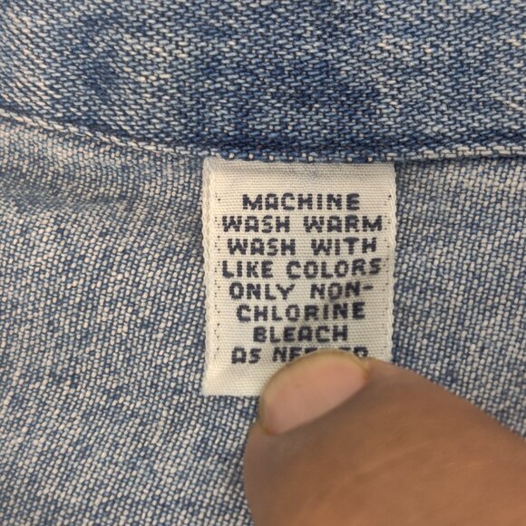 Ralph Lauren Denim Shirt Mens 2XL Big Shirt Button Down Long Sleeve Pony Logo - Picture 7 of 10